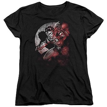 Batman Robin Spotlight Short Sleeve Womens T-shirt