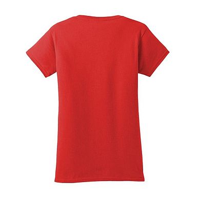 Batman Vintage Bat Logo On Red Short Sleeve Women´s T-Shirt
