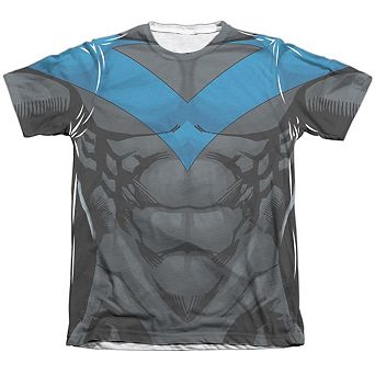 Batman Nightwing Blue Uniform Sleeve T-shirt