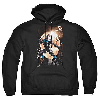 Batman Nightwing Against Owls Adult Pull Over Hoodie