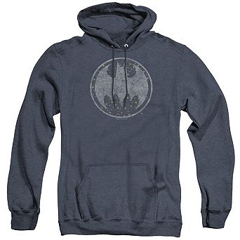 Batman Starry Night Shield Adult Heather Hoodie