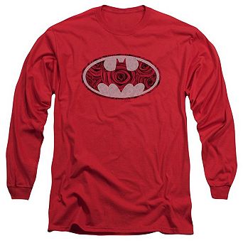 Batman Rosey Signal Long Sleeve Adult T-shirt