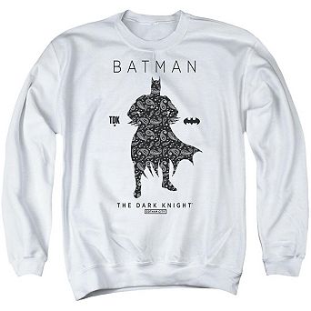 Batman Paislety Silhouette Adult Crewneck Sweatshirt