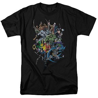 Batman Saints And Psychos Short Sleeve Adult T-shirt