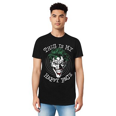 Batman Maniacal Spiral Short Sleeve Adult T-shirt