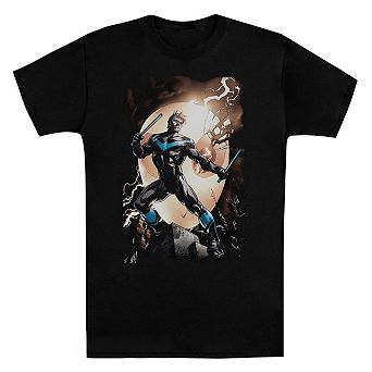 Batman Nightwing Against Owls Short Sleeve Adult T-shirt