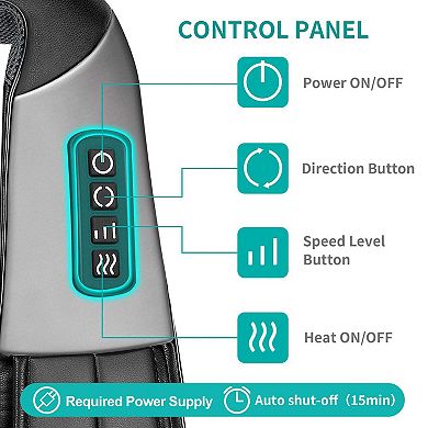 Nekteck Shiatsu Neck And Back Massager With Heat