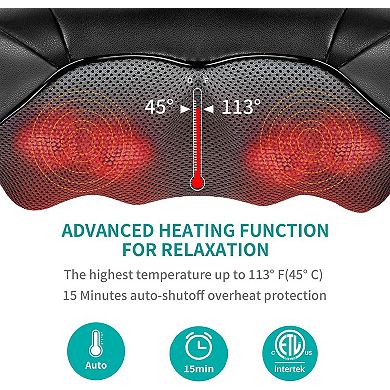 Nekteck Shiatsu Neck And Back Massager With Heat