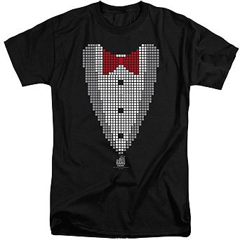 Big Bang Theory Pixelated Tux Short Sleeve Adult Tall T-shirt