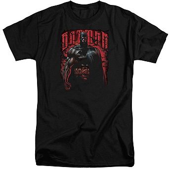 Batman Red Knight Short Sleeve Adult Tall T-shirt
