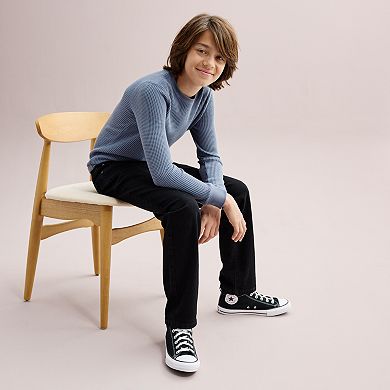 Boys 8-20 Sonoma Goods For Life® Straight-Fit Flexwear Denim Jeans in Regular & Husky Sizes