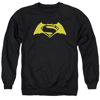 Batman V Superman Simple Logo Adult Crewneck Sweatshirt