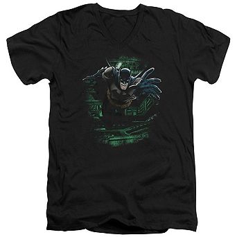 Batman Surprise Short Sleeve Adult V Neck T-shirt