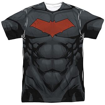 Batman Red Hood Style 2 Short Sleeve Adult Poly Crew T-shirt