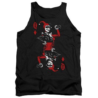 Batman Quinn Of Diamonds Adult Tank Top