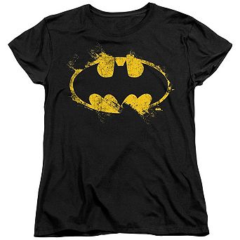 Batman Paint Roller Logo Short Sleeve Women´s T-Shirt
