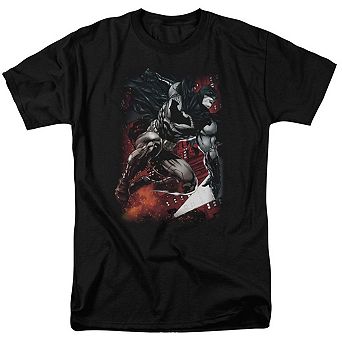 Batman Sparks Leap Short Sleeve Adult T-shirt