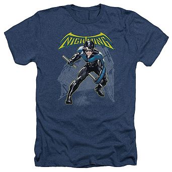 Batman Nightwing Adult Heather T-shirt