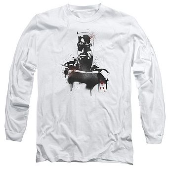 Batman V Superman Batman Spray Long Sleeve Adult T-shirt