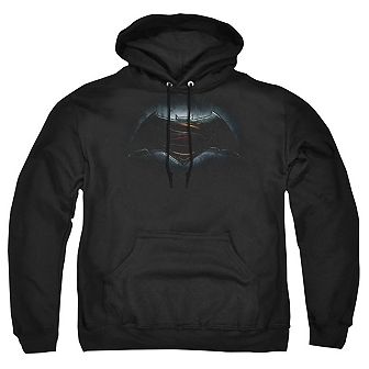 Batman V Superman Logo Adult Pull Over Hoodie