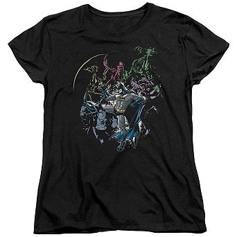 Batman Surrounded Short Sleeve Womens T-shirt