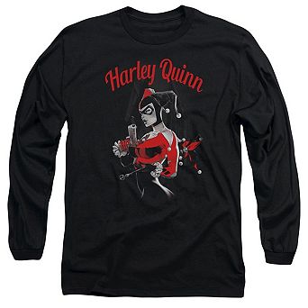 Batman Spring Gun Long Sleeve Adult T-shirt