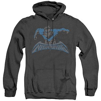 Batman Wing Of The Night Adult Heather Hoodie