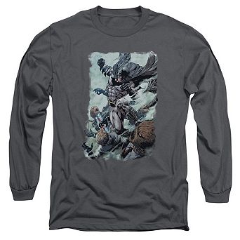 Batman Punch Long Sleeve Adult T-shirt