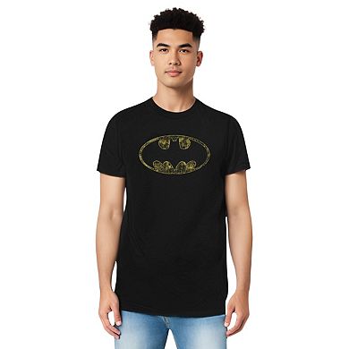 Batman Tattered Logo Short Sleeve Adult T-shirt