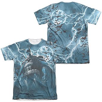 Batman Stormy Kngiht Adult 65/35 Poly/cotton Short Sleeve T-shirt