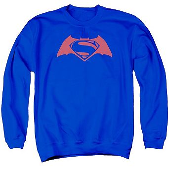 Batman V Superman Simple Logo Adult Crewneck Sweatshirt
