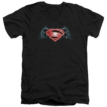 Batman V Superman Industrial Logo Short Sleeve T-shirt