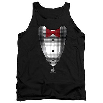 Big Bang Theory Pixelated Tux Adult Tank Top