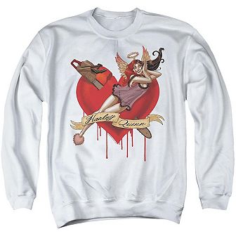 Batman Perfect Angel Adult Crewneck Sweatshirt
