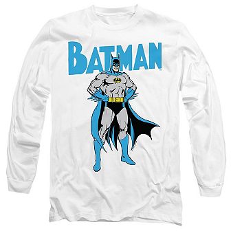 Batman Stance Long Sleeve Adult T-shirt