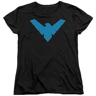 Batman Nightwing Symbol Short Sleeve Womens T-shirt