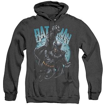 Batman Moon Knight Adult Heather Hoodie