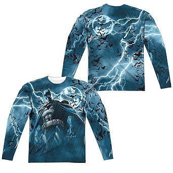 Batman Stormy Knight Long Sleeve Adult Poly Crew T-shirt