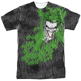 Batman Whats So Funny Short Sleeve Adult Poly Crew T-shirt