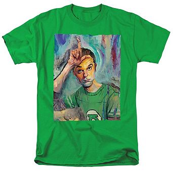 Big Bang Theory Sheldon Painting Short Sleeve Adult T-shirt
