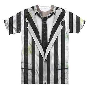 Beetlejuice Beetlejuice Suit Short Sleeve Adult Poly Crew T-shirt