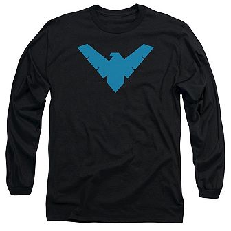 Batman Nightwing Symbol Long Sleeve Adult T-shirt