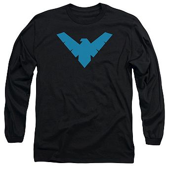 Batman Nightwing Symbol Long Sleeve Adult T-shirt