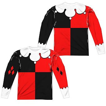 Batman Quinn Costume Long Sleeve Adult Poly Crew T-shirt