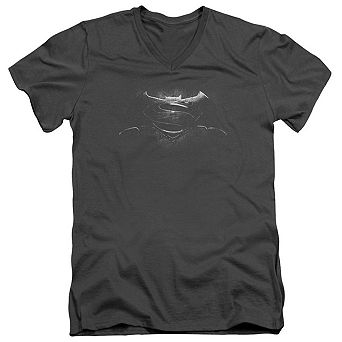 Batman V Superman Bw Logo Short Sleeve T-shirt