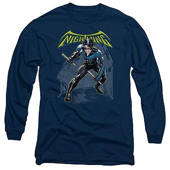 Batman Nightwing Long Sleeve Adult T-shirt