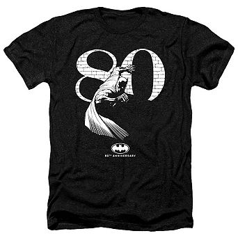 Batman 80 Wall Adult Heather T-shirt