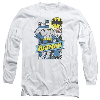 Batman Out Of The Pages Long Sleeve Adult T-shirt