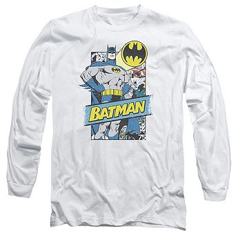Batman Out Of The Pages Long Sleeve Adult T-shirt