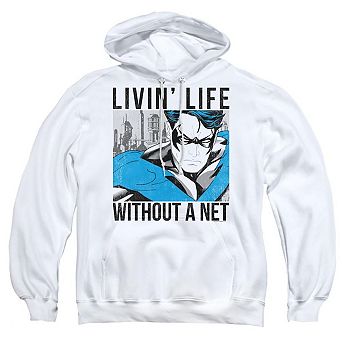 Batman Without A Net Adult Pull Over Hoodie